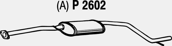 Fenno P2602 - Середній глушник вихлопних газів autozip.com.ua