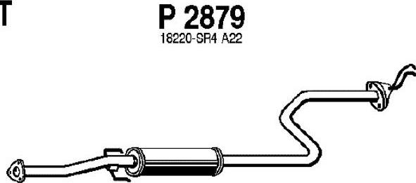 Fenno P2879 - Глушник вихлопних газів кінцевий autozip.com.ua