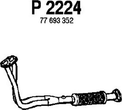 Fenno P2224 - Труба вихлопного газу autozip.com.ua