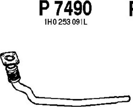 Fenno P7490 - Труба вихлопного газу autozip.com.ua