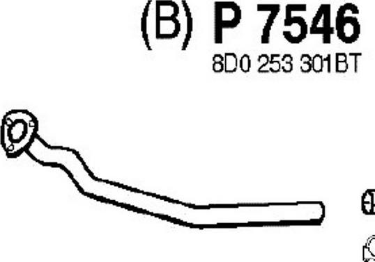 Fenno P7546 - Труба вихлопного газу autozip.com.ua