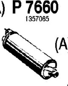 Fenno P7660 - Глушник вихлопних газів кінцевий autozip.com.ua