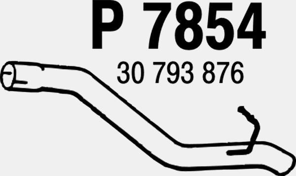 Fenno P7854 - Труба вихлопного газу autozip.com.ua