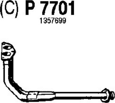 Fenno P7701 - Труба вихлопного газу autozip.com.ua