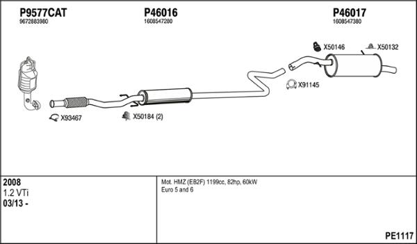 Fenno PE1117 - Система випуску ОГ autozip.com.ua