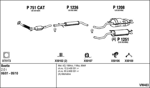 Fenno VW403 - Система випуску ОГ autozip.com.ua