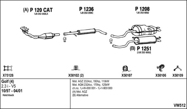 Fenno VW512 - Система випуску ОГ autozip.com.ua