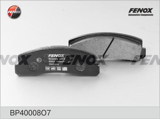 Fenox BP40008O7 - Гальмівні колодки, дискові гальма autozip.com.ua