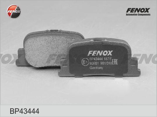 Fenox BP43444 - Гальмівні колодки, дискові гальма autozip.com.ua