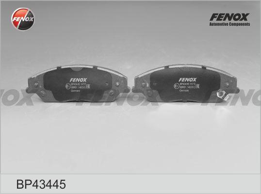 Fenox BP43445 - Гальмівні колодки, дискові гальма autozip.com.ua