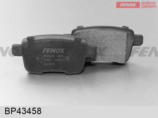 Fenox BP43458 - Гальмівні колодки, дискові гальма autozip.com.ua