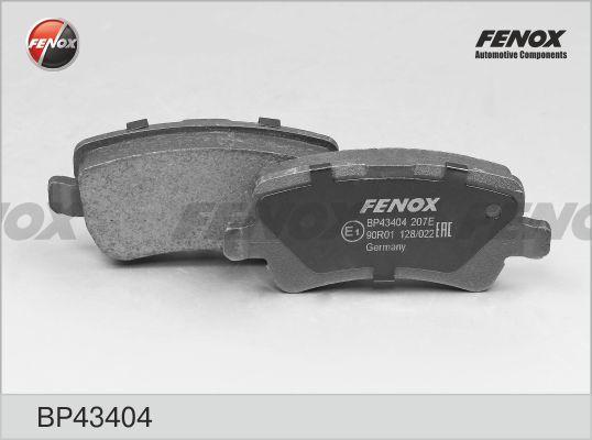 Fenox BP43404 - Гальмівні колодки, дискові гальма autozip.com.ua