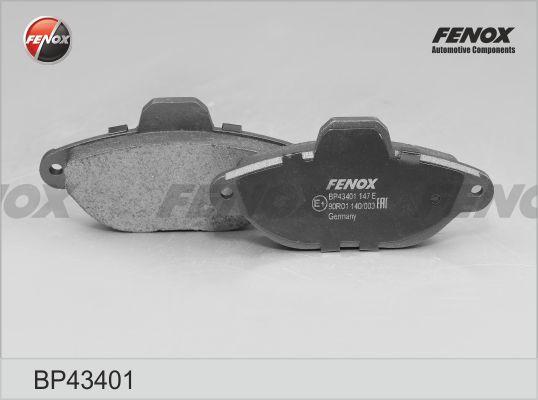 Fenox BP43401 - Гальмівні колодки, дискові гальма autozip.com.ua