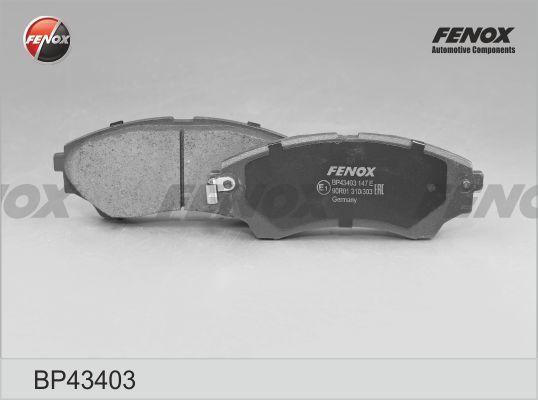 Fenox BP43403 - Гальмівні колодки, дискові гальма autozip.com.ua