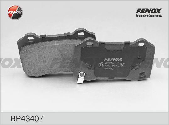 Fenox BP43407 - Гальмівні колодки, дискові гальма autozip.com.ua
