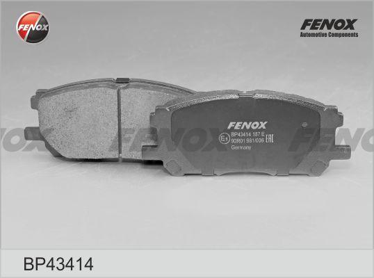 Fenox BP43414 - Гальмівні колодки, дискові гальма autozip.com.ua