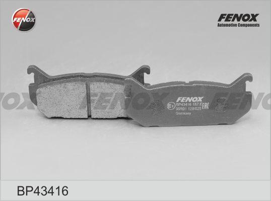 Fenox BP43416 - Гальмівні колодки, дискові гальма autozip.com.ua