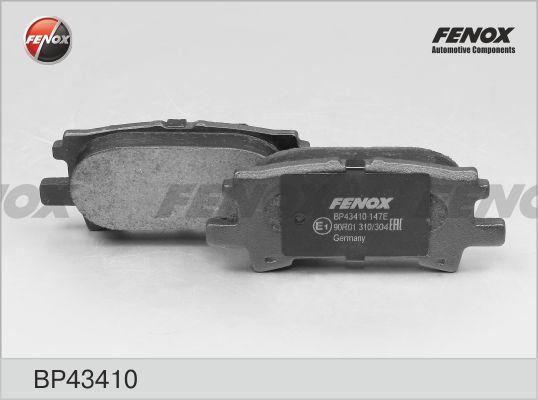 Fenox BP43410 - Гальмівні колодки, дискові гальма autozip.com.ua