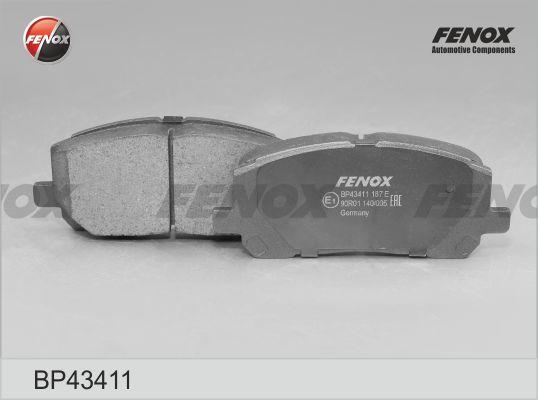 Fenox BP43411 - Гальмівні колодки, дискові гальма autozip.com.ua