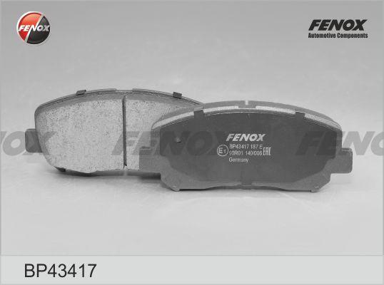 Fenox BP43417 - Гальмівні колодки, дискові гальма autozip.com.ua