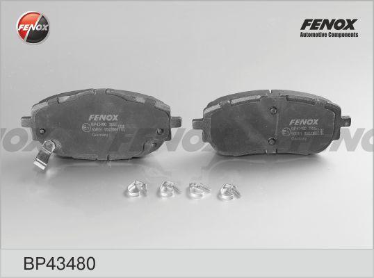 Fenox BP43480 - Гальмівні колодки, дискові гальма autozip.com.ua