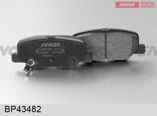 Fenox BP43482 - Гальмівні колодки, дискові гальма autozip.com.ua