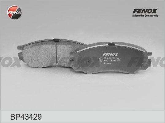 Fenox BP43429 - Гальмівні колодки, дискові гальма autozip.com.ua