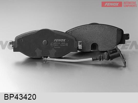 Fenox BP43420 - Гальмівні колодки, дискові гальма autozip.com.ua