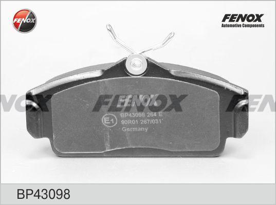 Fenox BP43098 - Гальмівні колодки, дискові гальма autozip.com.ua