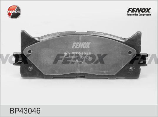 Fenox BP43046 - Гальмівні колодки, дискові гальма autozip.com.ua