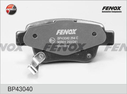 Fenox BP43040 - Гальмівні колодки, дискові гальма autozip.com.ua