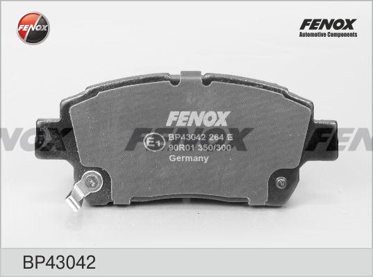 Fenox BP43042 - Гальмівні колодки, дискові гальма autozip.com.ua