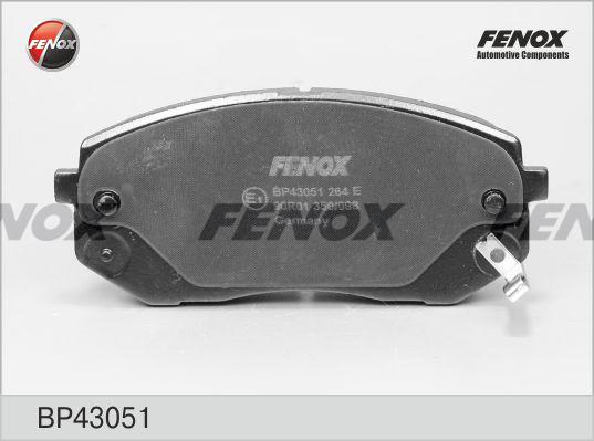 Fenox BP43051 - Гальмівні колодки, дискові гальма autozip.com.ua