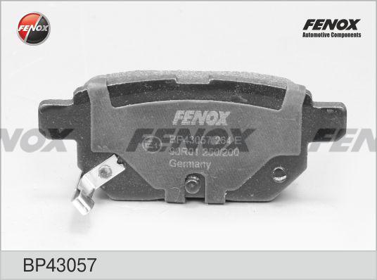 Fenox BP43057 - Гальмівні колодки, дискові гальма autozip.com.ua