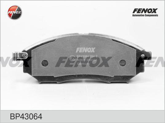 Fenox BP43064 - Гальмівні колодки, дискові гальма autozip.com.ua
