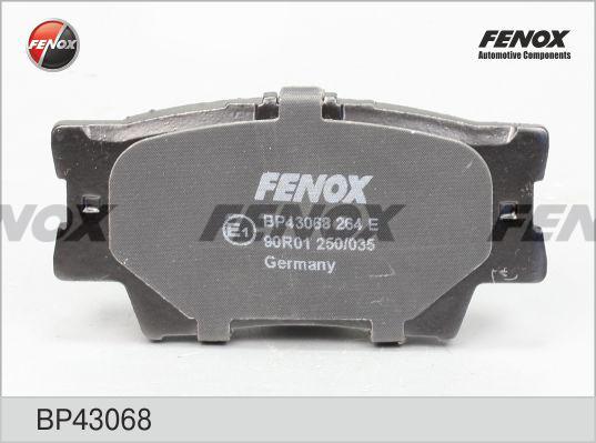Fenox BP43068 - Гальмівні колодки, дискові гальма autozip.com.ua