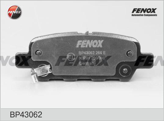 Fenox BP43062 - Гальмівні колодки, дискові гальма autozip.com.ua