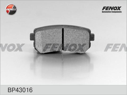 Fenox BP43016 - Гальмівні колодки, дискові гальма autozip.com.ua