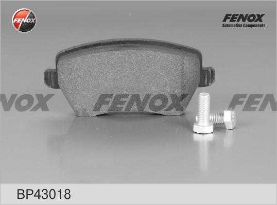 Fenox BP43018 - Гальмівні колодки, дискові гальма autozip.com.ua