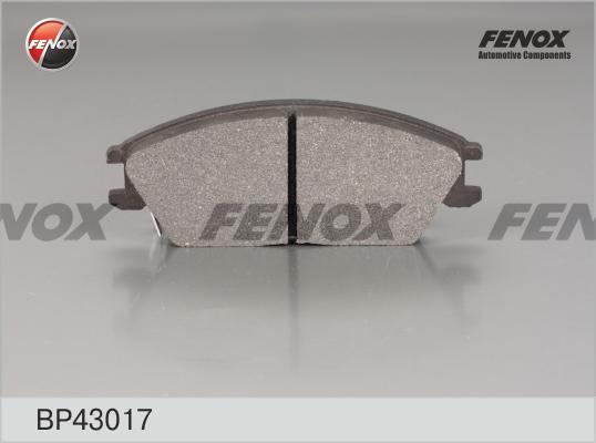 Fenox BP43017 - Гальмівні колодки, дискові гальма autozip.com.ua