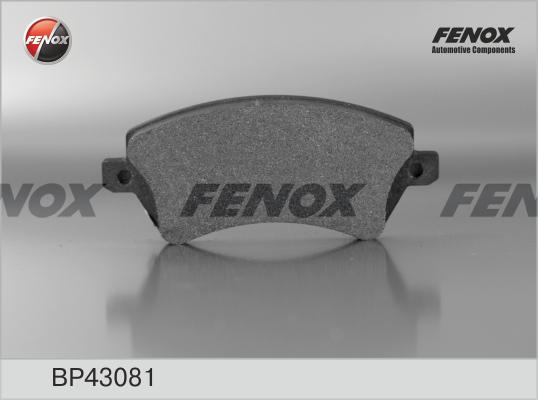 Fenox BP43081 - Гальмівні колодки, дискові гальма autozip.com.ua