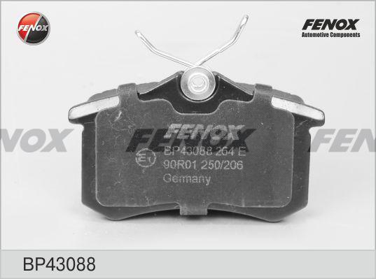 Fenox BP43088 - Гальмівні колодки, дискові гальма autozip.com.ua