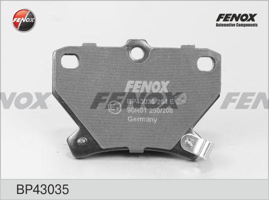 Fenox BP43035 - Гальмівні колодки, дискові гальма autozip.com.ua