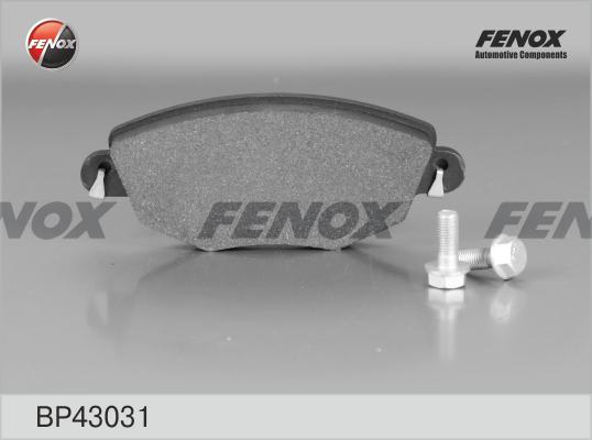 Fenox BP43031 - Гальмівні колодки, дискові гальма autozip.com.ua