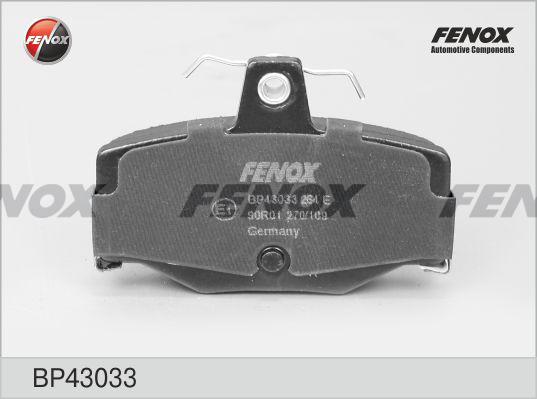 Fenox BP43033 - Гальмівні колодки, дискові гальма autozip.com.ua