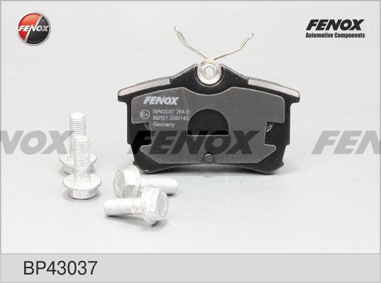 Fenox BP43037 - Гальмівні колодки, дискові гальма autozip.com.ua