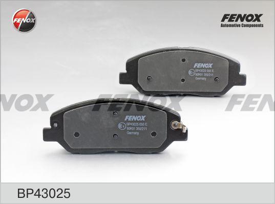 Fenox BP43025 - Гальмівні колодки, дискові гальма autozip.com.ua