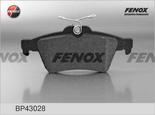 Fenox BP43028 - Гальмівні колодки, дискові гальма autozip.com.ua