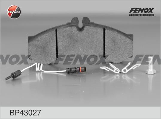 Fenox BP43027 - Гальмівні колодки, дискові гальма autozip.com.ua