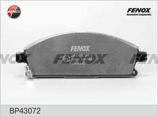 Fenox BP43072 - Гальмівні колодки, дискові гальма autozip.com.ua